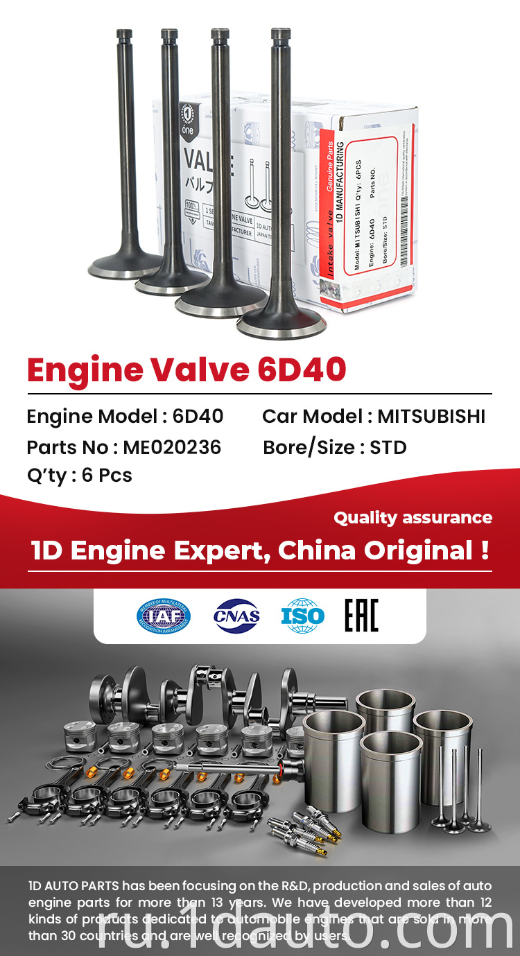 MITSUBISHI 6D40 Engine Valves 